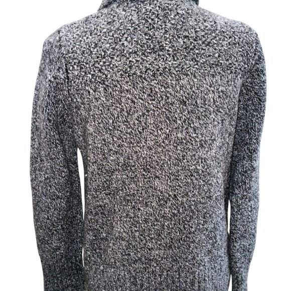 Eddie Bauer Heavy Knit Chunky Womens M Wool Cardigan Sweater Fisherman Preppy - Picture 2 of 11